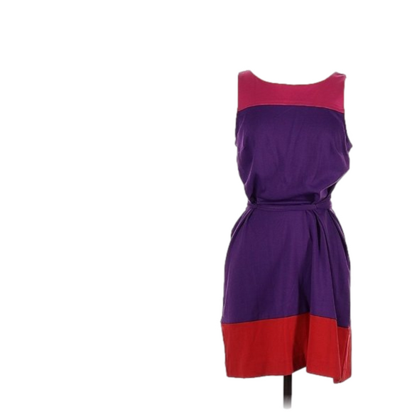 ELLE Sleeveless Color Block Dress Size 12 - Picture 1 of 3